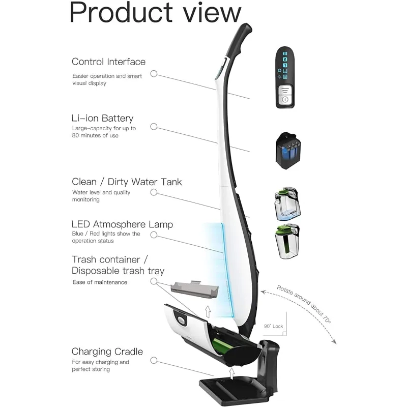 Hizero 4 in 1 Bionic - Hard Floor Cleaner F500