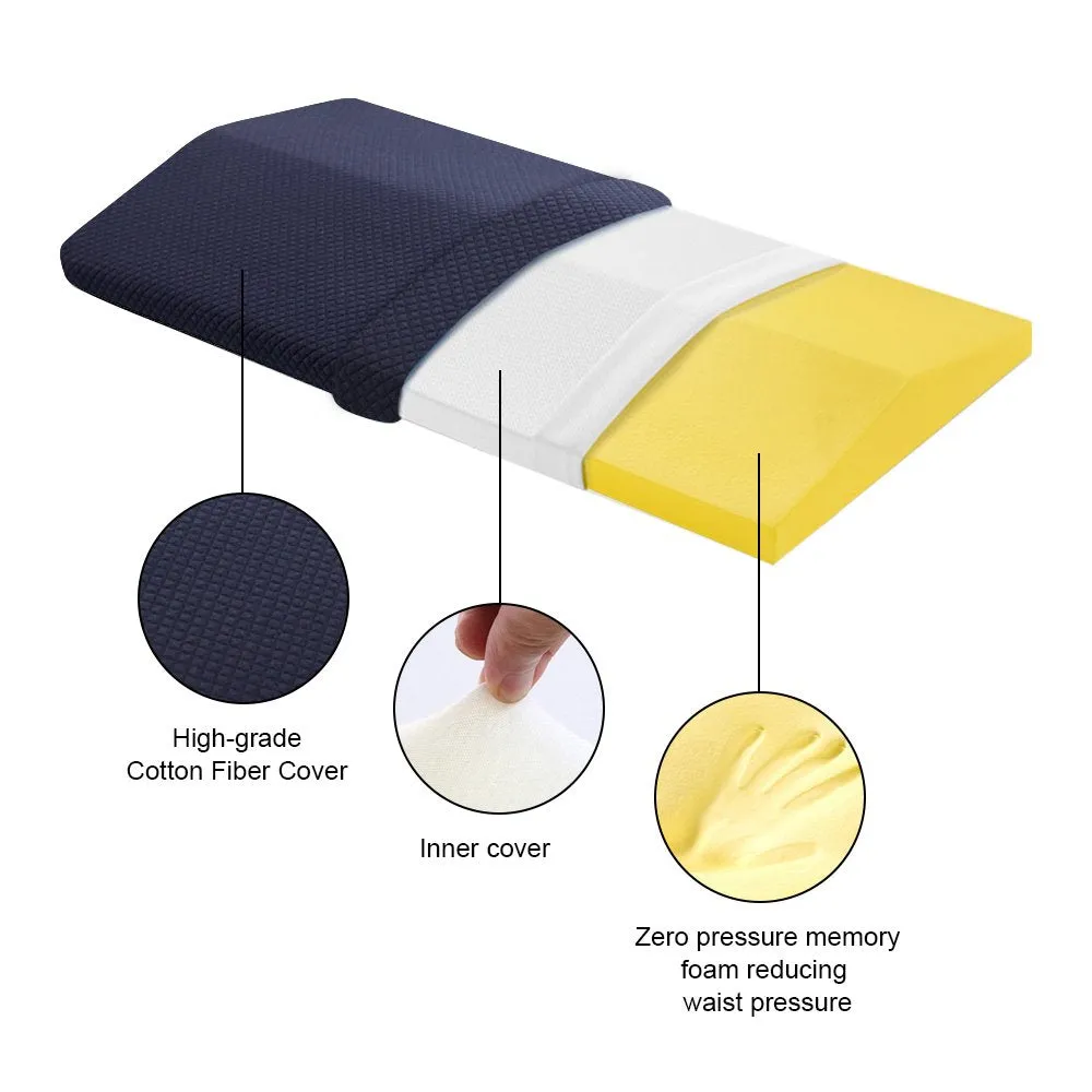 Homlly Memory Foam Sleeping Pillow for Lower Back Pain