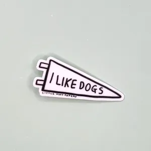 I Like Dogs Vinyl Sticker