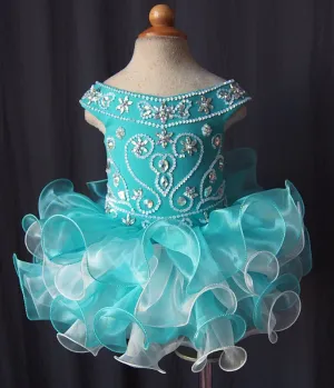 Infant/toddler/baby/children/kids glitz Girl's Pageant Dress