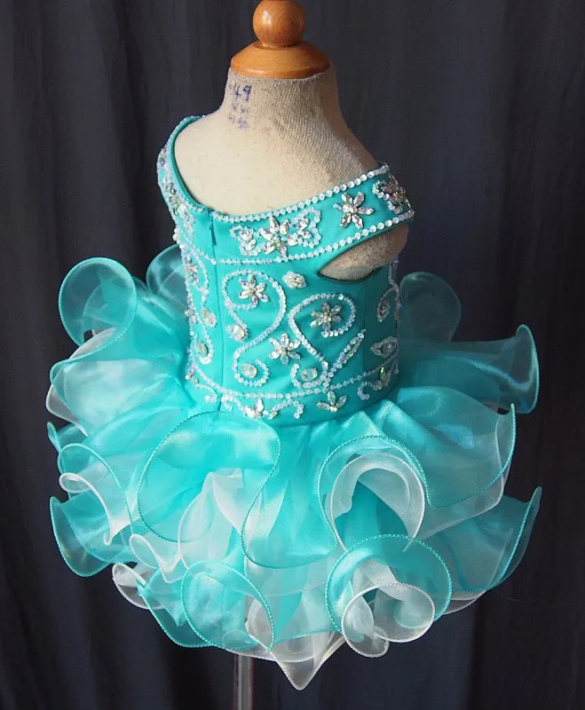 Infant/toddler/baby/children/kids glitz Girl's Pageant Dress