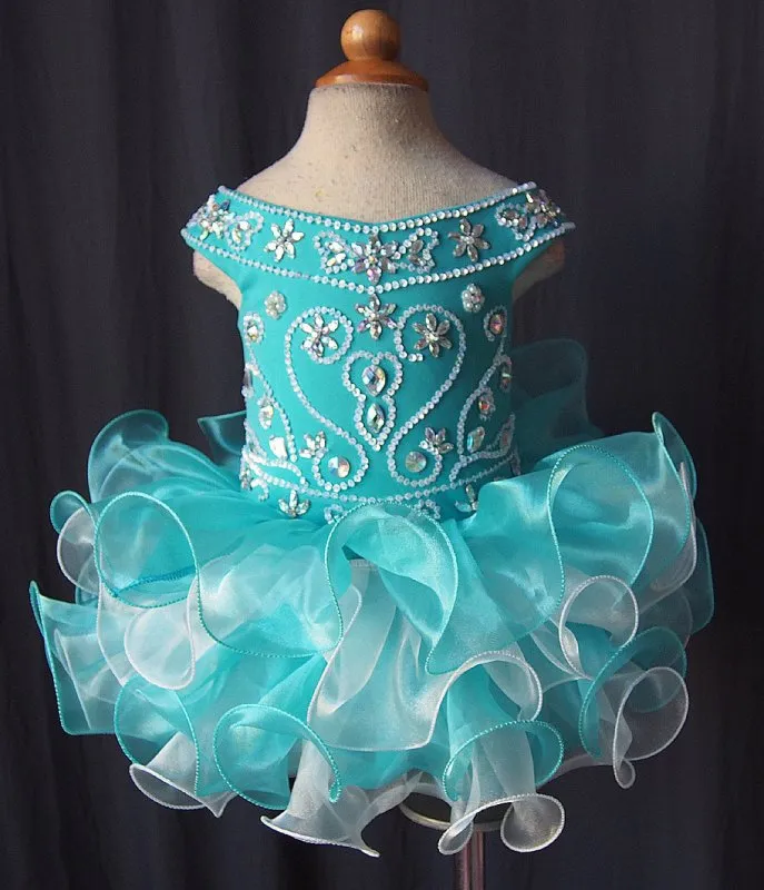 Infant/toddler/baby/children/kids glitz Girl's Pageant Dress