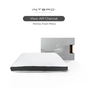 Intero Visco-AIR Charcoal Memory Foam Contour Pillow