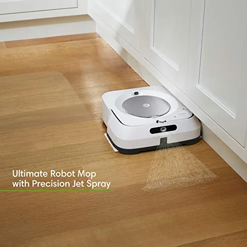 iRobot Braava Jet M6 (6110) Ultimate Robot Mop- Wi-Fi Connected, Precision Jet Spray, Smart Mapping, Works with Alexa, Ideal for Multiple Rooms, Recharges and Resumes