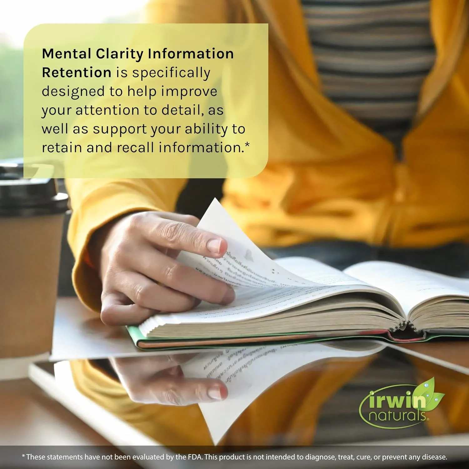 Irwin Naturals Mental Clarity Information Retention - 60 Liquid Soft-Gels - Helps Increase Attention to Detail & Retain and Recall Information Faster - 30 Total Servings