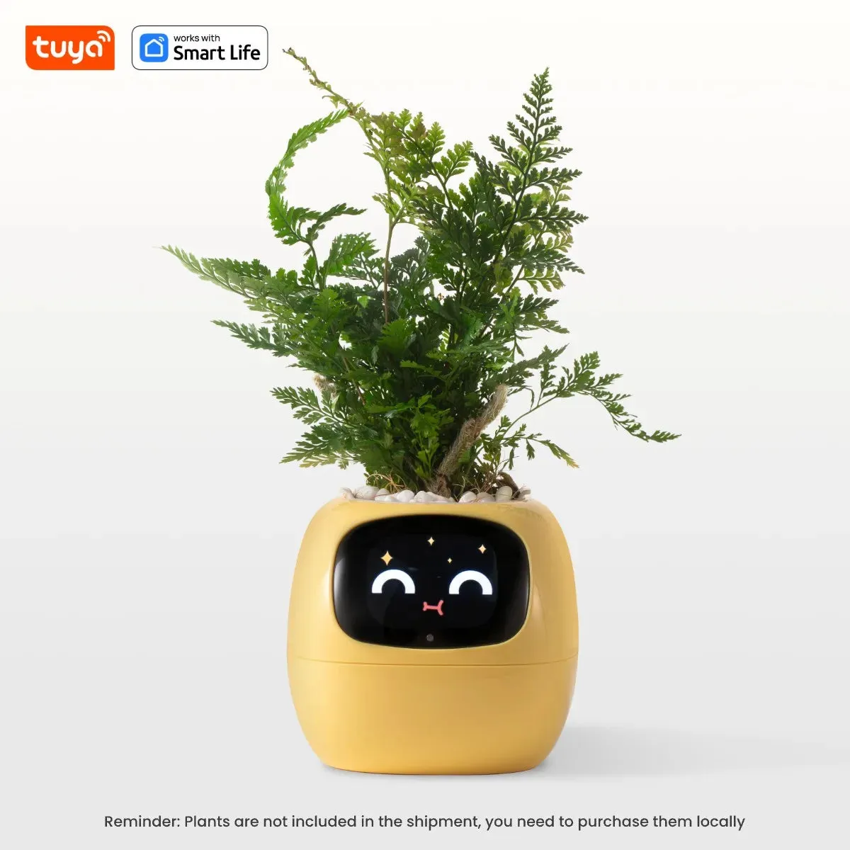 Kawaii Tuya Ivy Smart Planter 🌱✨ - 49 Adorable Expressions & 7 Smart Sensors for Effortless Plant Care! 🌼💖