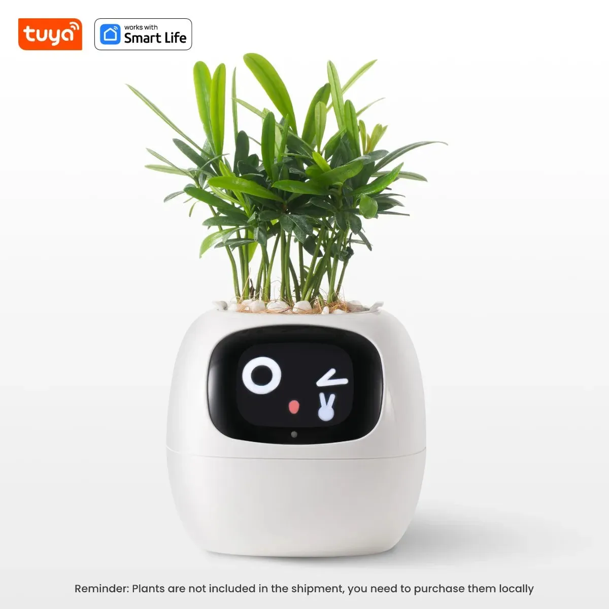 Kawaii Tuya Ivy Smart Planter 🌱✨ - 49 Adorable Expressions & 7 Smart Sensors for Effortless Plant Care! 🌼💖