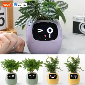 Kawaii Tuya Ivy Smart Planter 🌱✨ - 49 Adorable Expressions & 7 Smart Sensors for Effortless Plant Care! 🌼💖