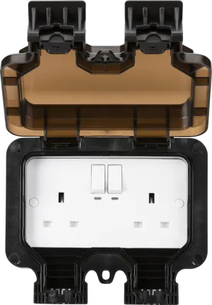 Knightsbridge OP9KW Smart Weathproof IP66 13A 2G Outdoor Socket