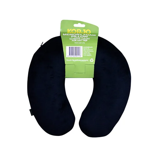 Korjo Memory Foam Pillow - Black