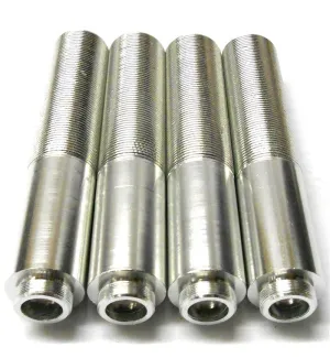 L6301 1/5 Shock Absorber Damper Barrel Container Holder 14mm 20mm Silver 100mm