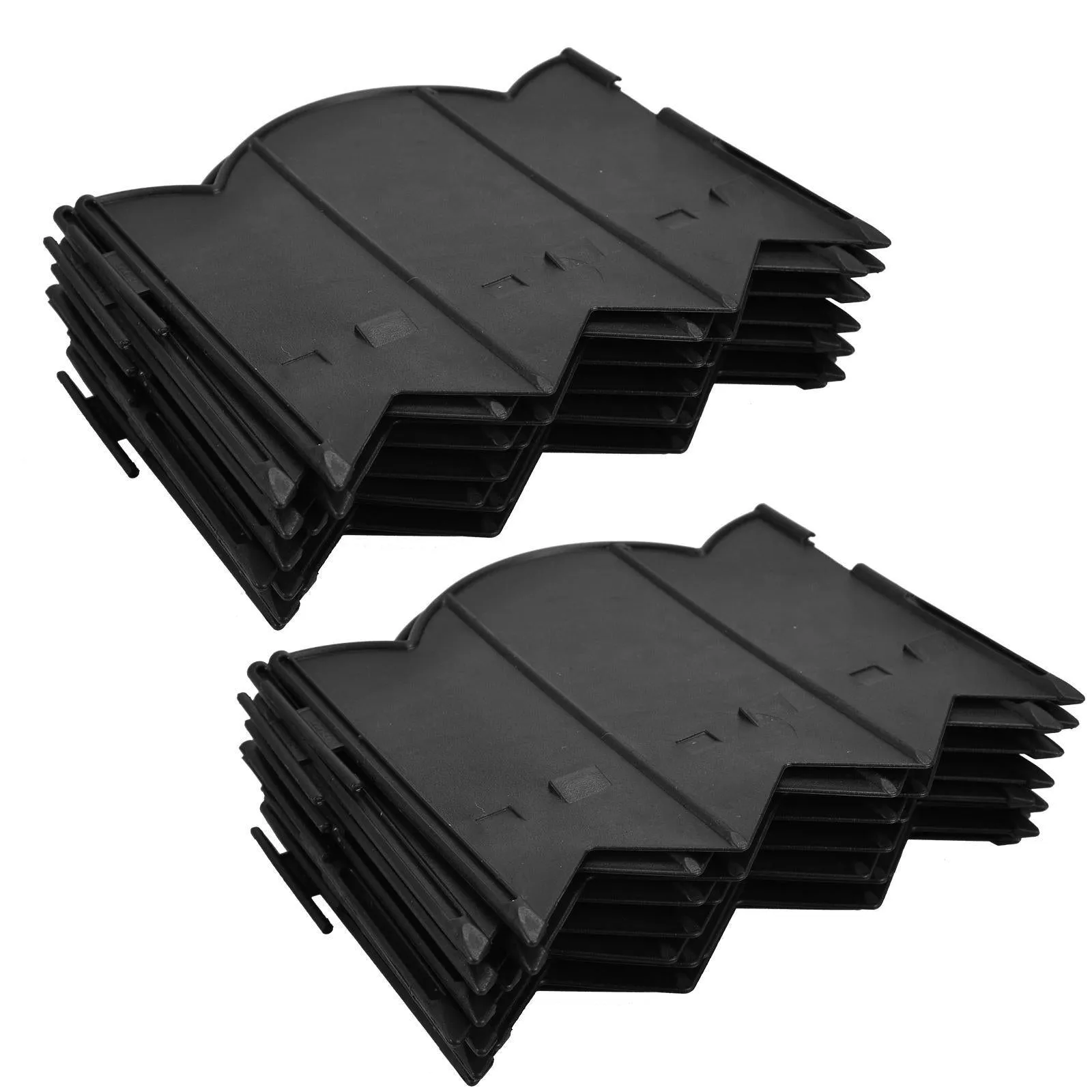 Lawn Edging Border Black Pack of 15