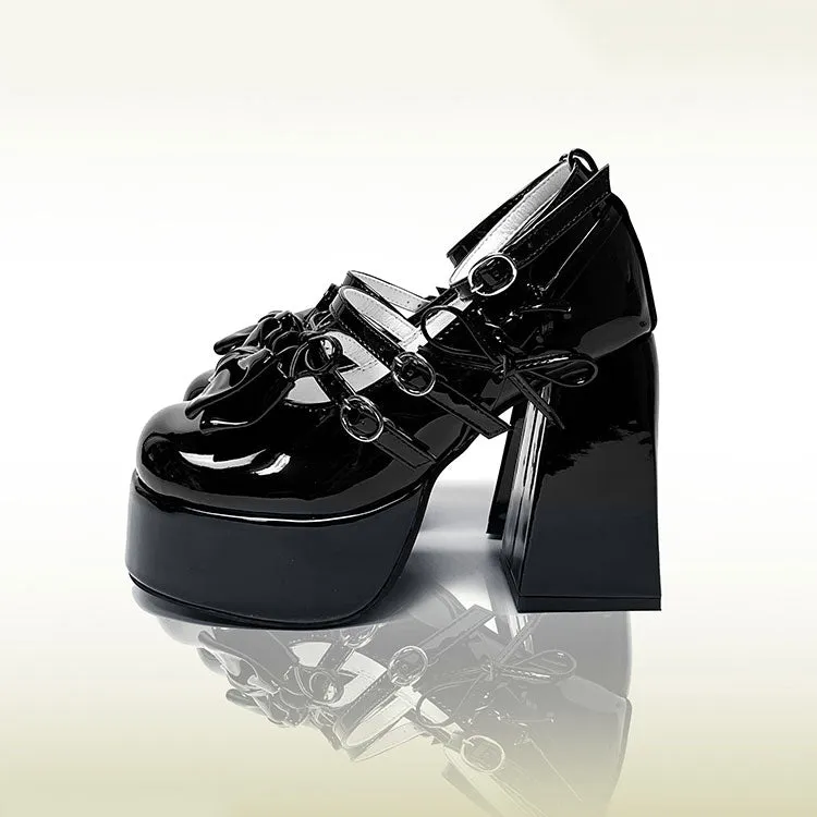 Lolita Bow Heels Shoes