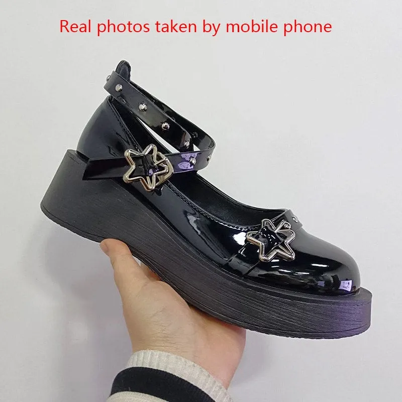 Lolita Star Buckle Strap Mary Shoes