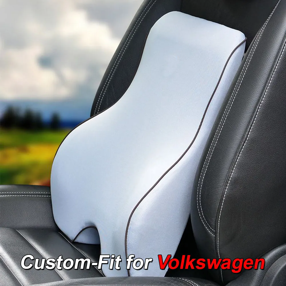 Lumbar Support Cushion for Car and Headrest Neck Pillow Kit, Custom-Fit For Car, Ergonomically Design for Car Seat, Car Accessories WAMY254