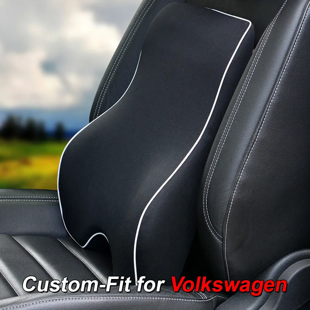 Lumbar Support Cushion for Car and Headrest Neck Pillow Kit, Custom-Fit For Car, Ergonomically Design for Car Seat, Car Accessories WAMY254