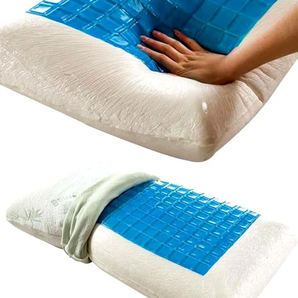 Luxury Bamboo Memory Foam Pillow With Cooling Gel Technology Pad