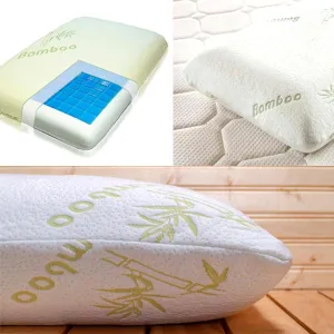 Luxury Bamboo Memory Foam Pillow With Cooling Gel Technology Pad