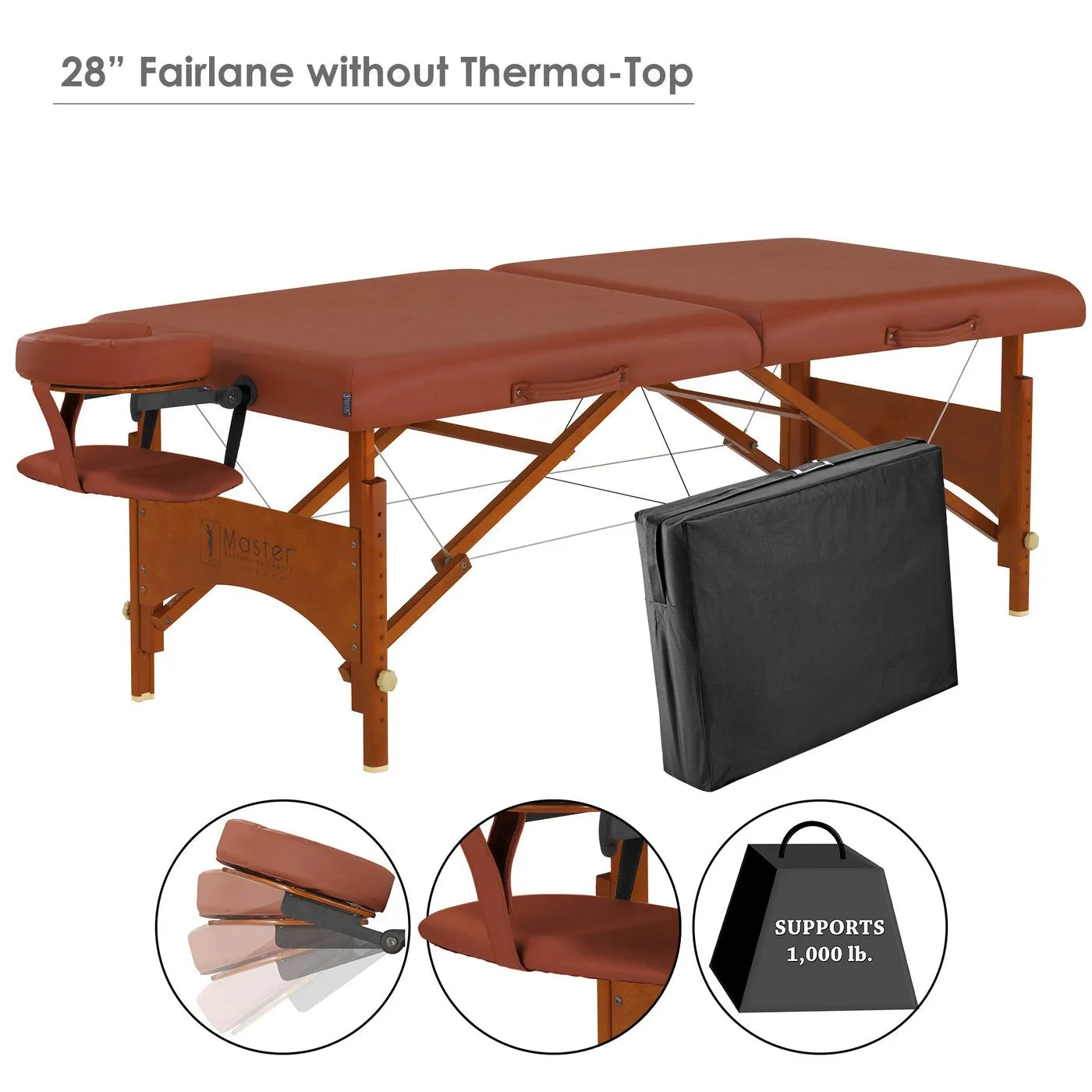 Master Massage FAIRLANE™ 25" Portable Massage Table Package