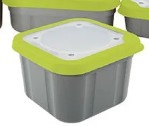 Matrix 2pt  / 1 L grey/lime COMPACT bait box SOLID TOP