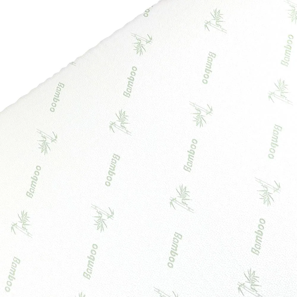 Memory Foam Mattress Topper Cool Gel Bed Bamboo Cover 7-Zone 8CM