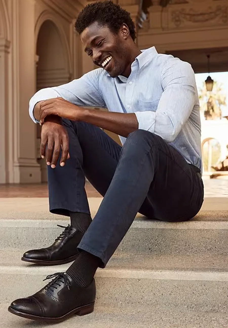 MEN'S JOHNSTON & MURPHY CONARD 2.0 CAP TOE | BLACK
