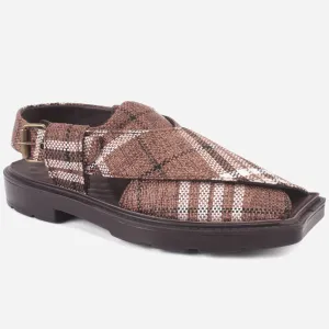 Men's "SIDIQ" Leather Flat Peshawari Sandals