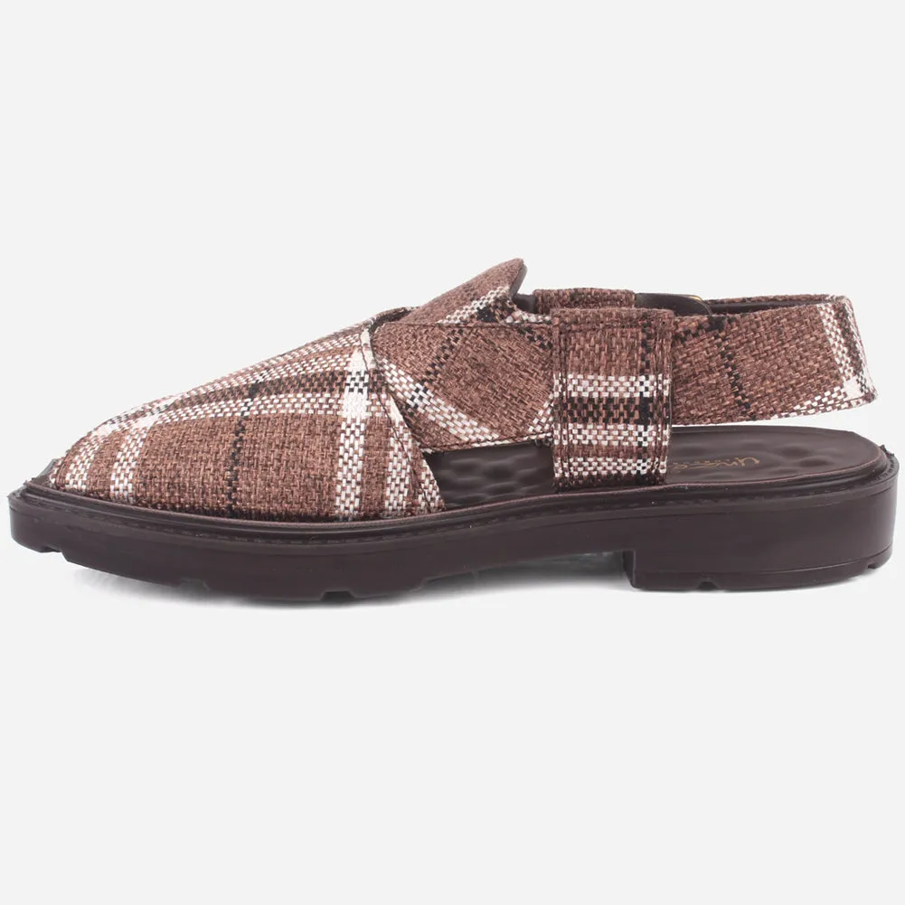 Men's "SIDIQ" Leather Flat Peshawari Sandals