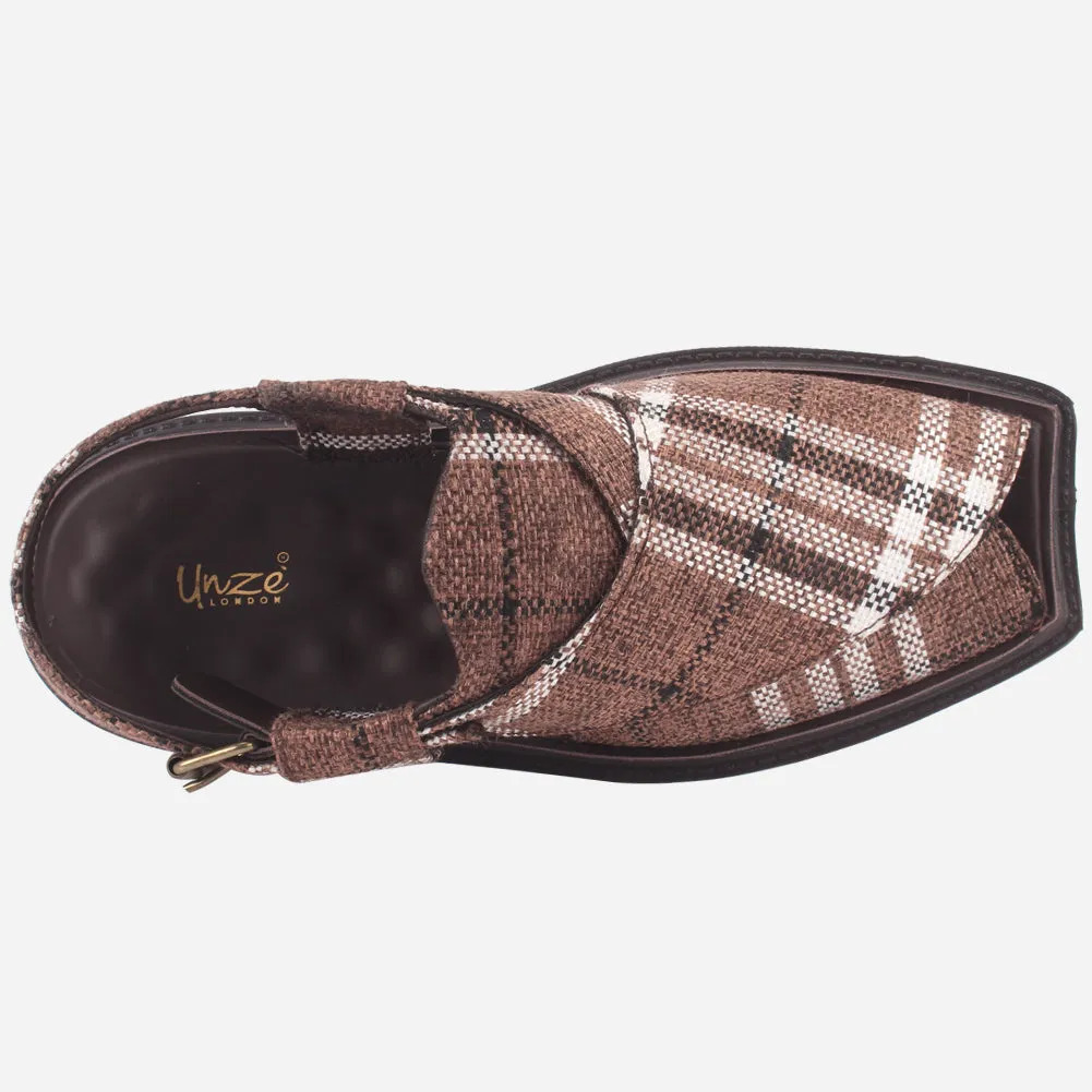 Men's "SIDIQ" Leather Flat Peshawari Sandals