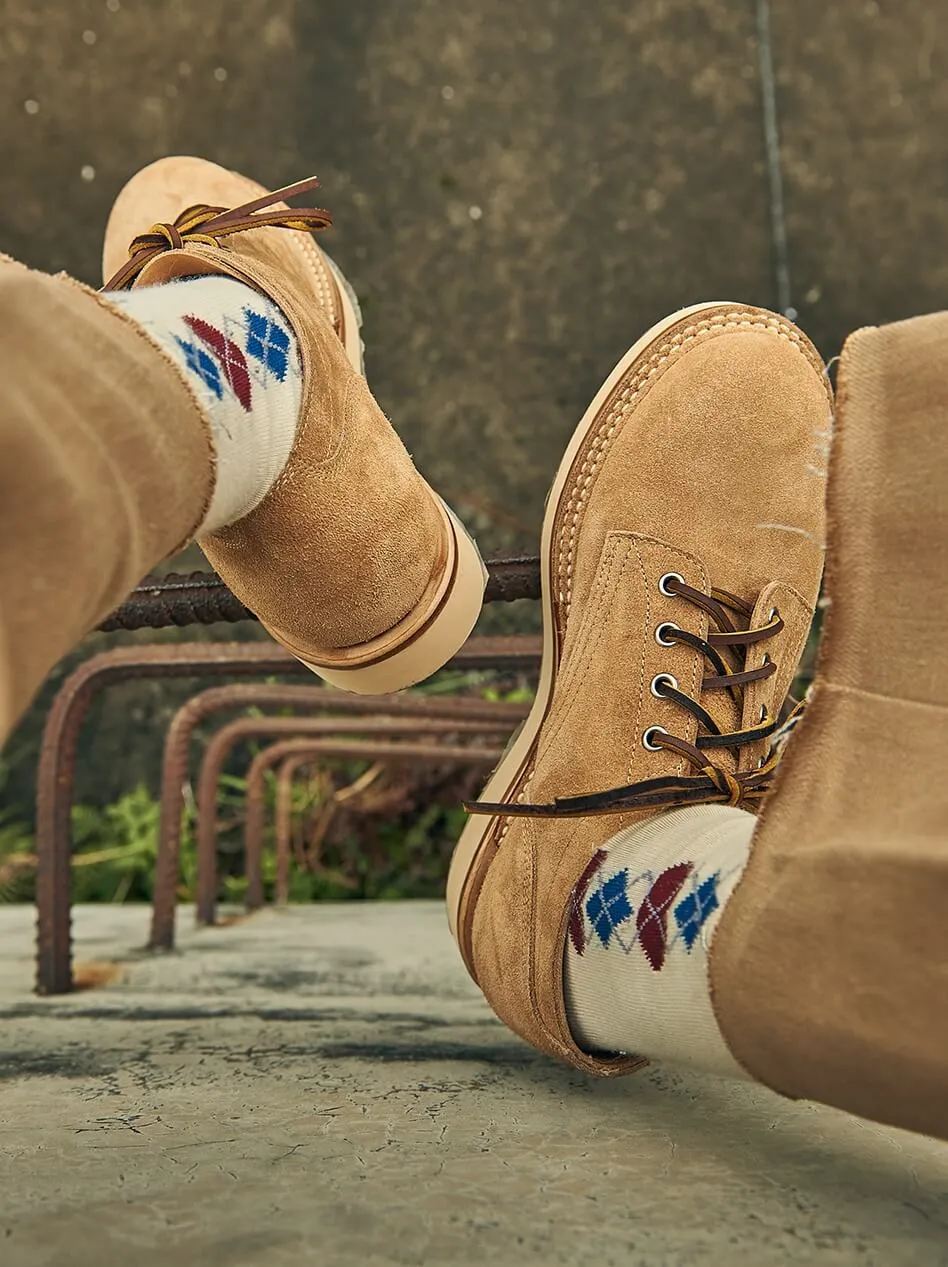 Men's Suede Derby Shoes, 2021 Wedge Sole