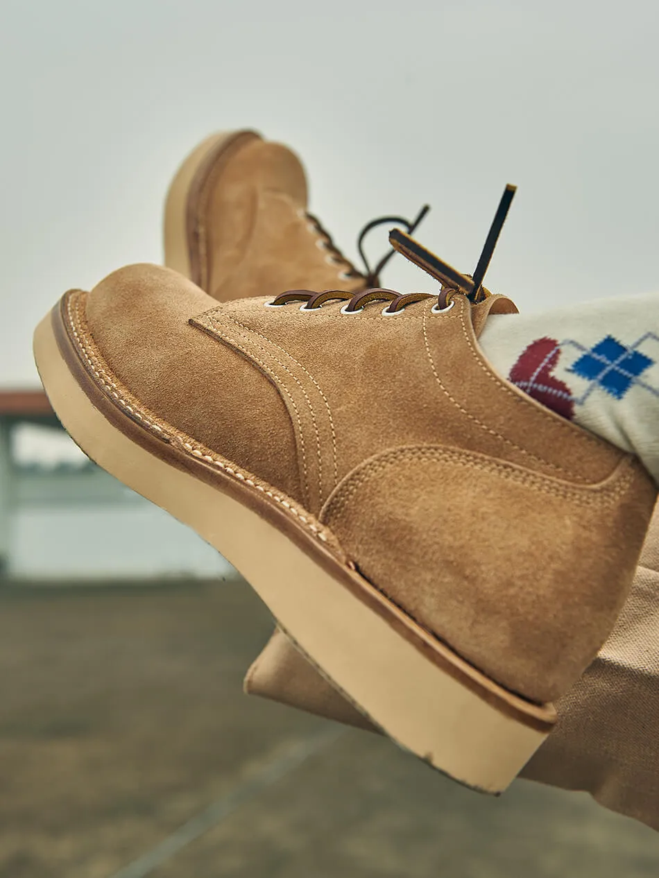 Men's Suede Derby Shoes, 2021 Wedge Sole
