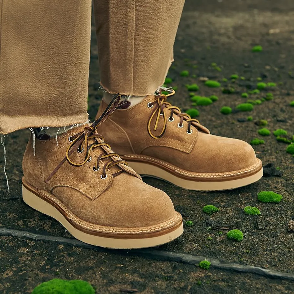 Men's Suede Derby Shoes, 2021 Wedge Sole