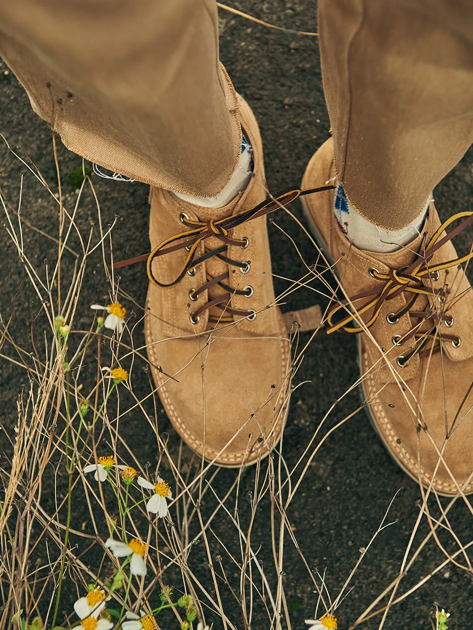 Men's Suede Derby Shoes, 2021 Wedge Sole