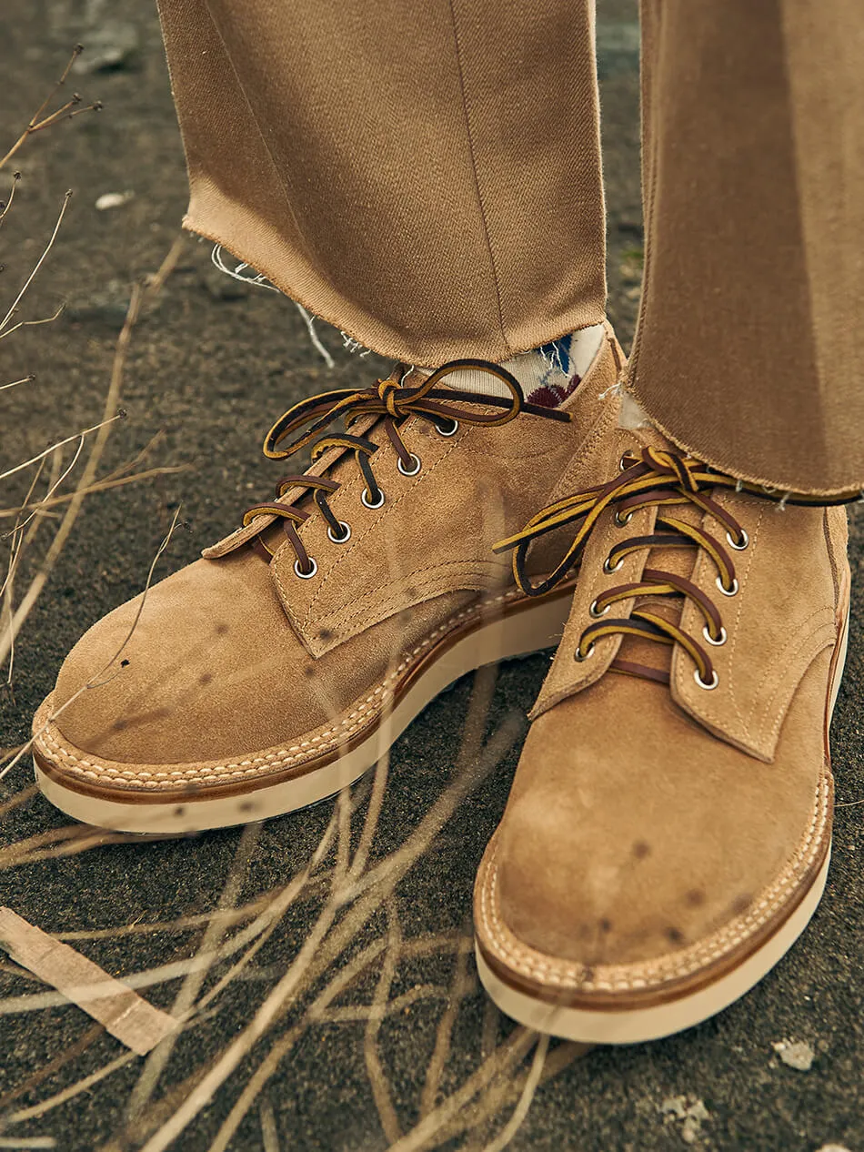 Men's Suede Derby Shoes, 2021 Wedge Sole