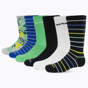 Merrell Kids Everyday Crew Sock 6 Pair Pack