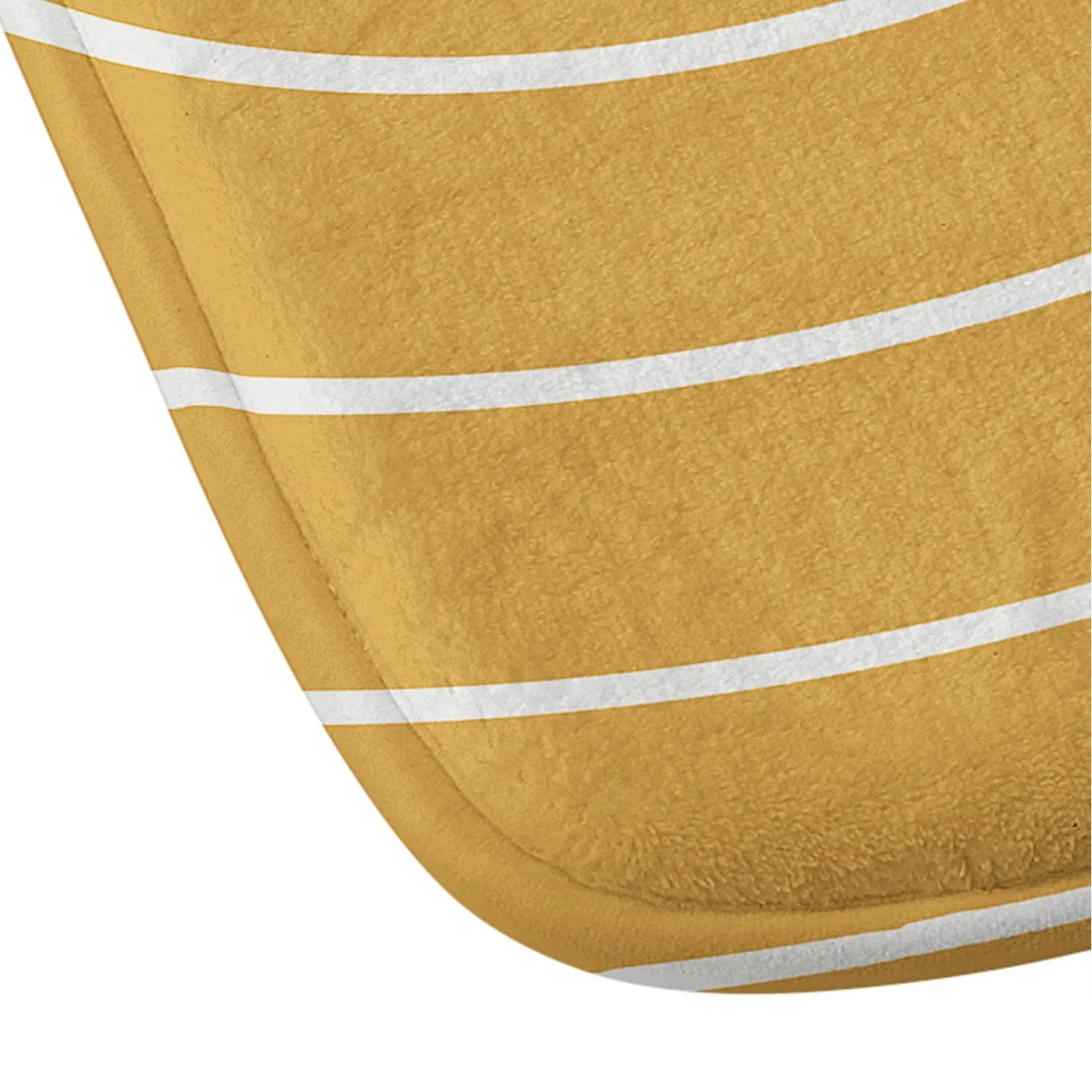 MINIMAL LINE CURVATURE GOLD MEMORY FOAM BATH MAT