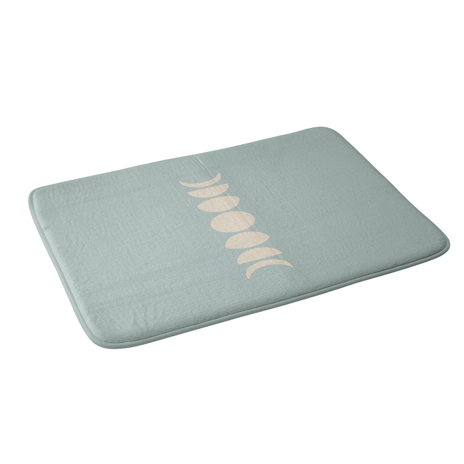 MINIMAL MOON PHASES SAGE MEMORY FOAM BATH MAT