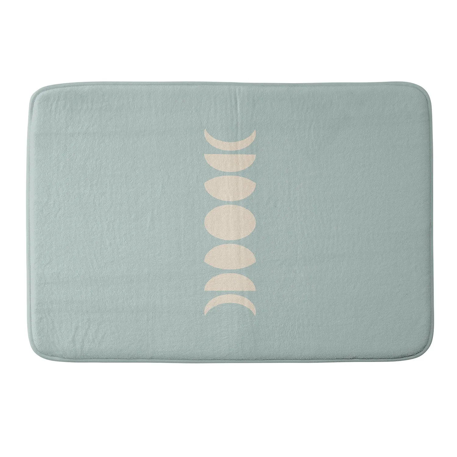 MINIMAL MOON PHASES SAGE MEMORY FOAM BATH MAT