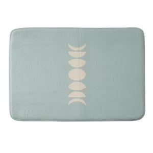 MINIMAL MOON PHASES SAGE MEMORY FOAM BATH MAT