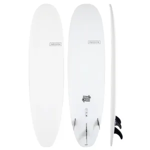 MODERN 9’2 DOUBLE WIDE WHITE EPOXY SOFTBOARD