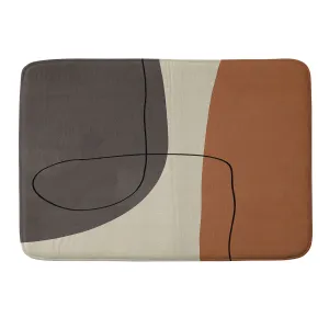 MODERN ABSTRACT SHAPES II MEMORY FOAM BATH MAT