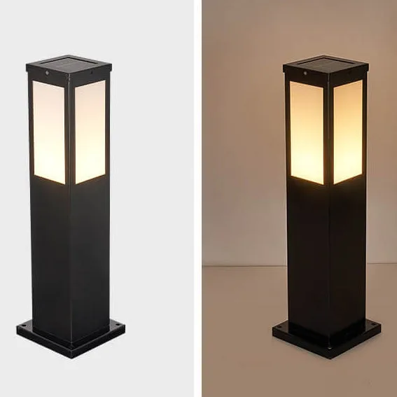 Modern Square LED Bollard Light – Waterproof Outdoor Pathway Lamp