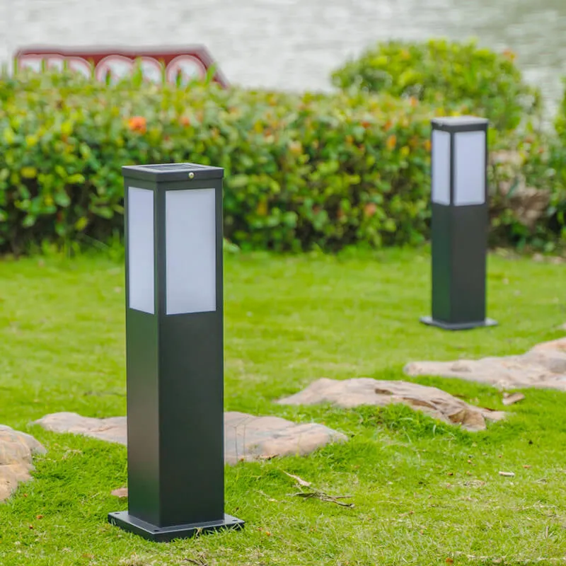 Modern Square LED Bollard Light – Waterproof Outdoor Pathway Lamp