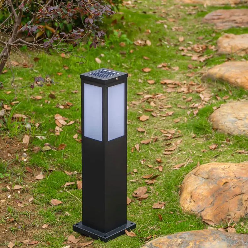Modern Square LED Bollard Light – Waterproof Outdoor Pathway Lamp