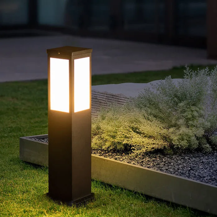 Modern Square LED Bollard Light – Waterproof Outdoor Pathway Lamp