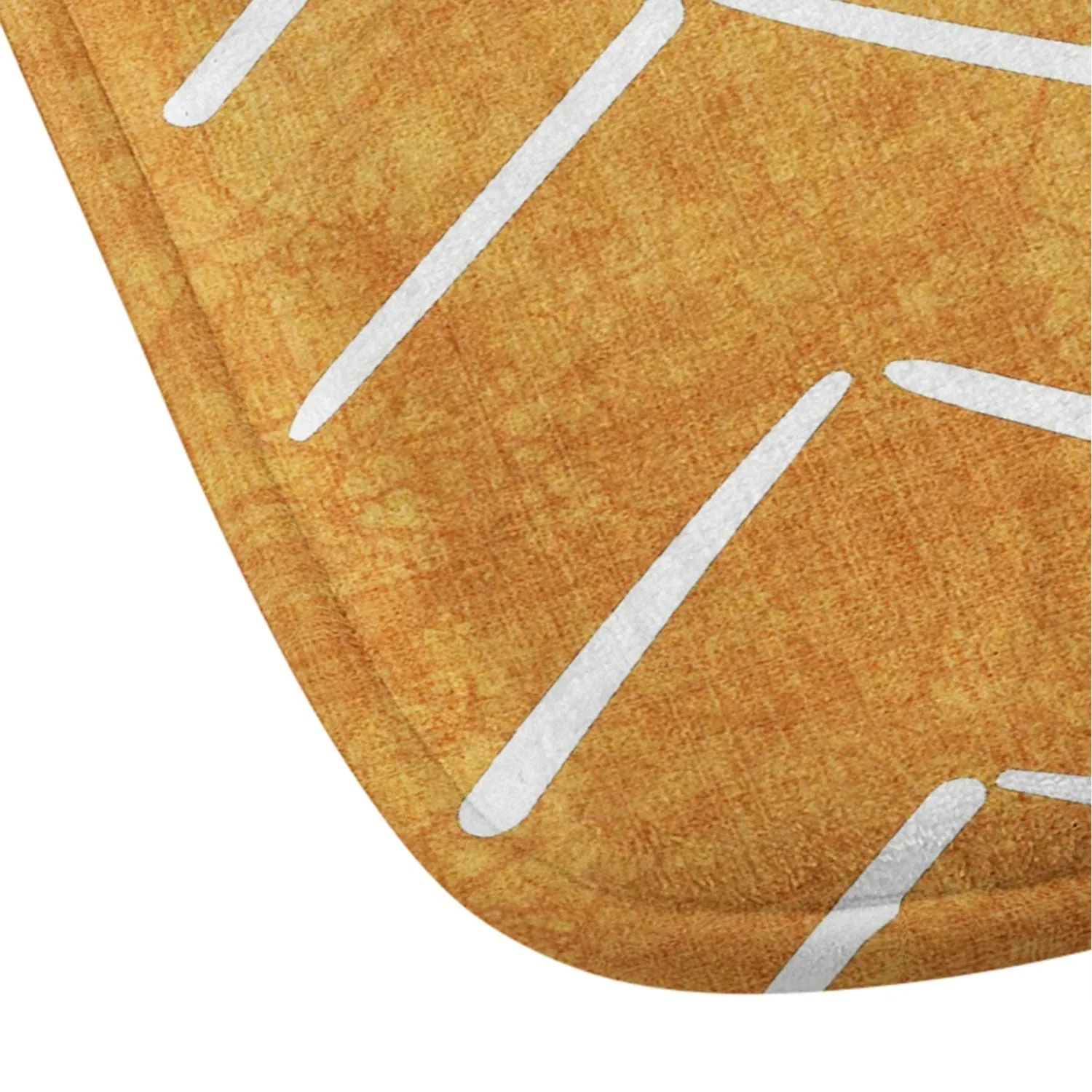 MUD CLOTH BIG ARROWS IN YELLOW MEMORY FOAM BATH MAT