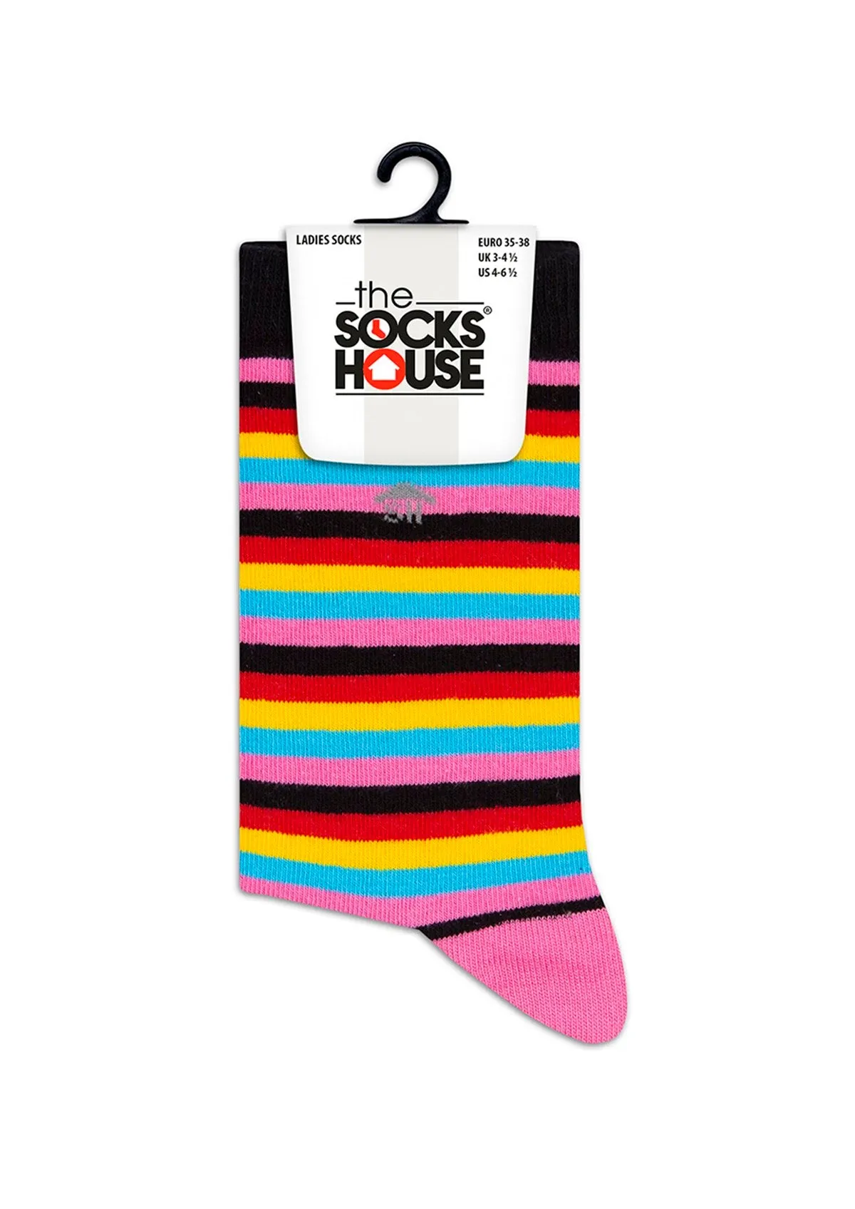 Multi Colored Stripes Design Women Socks