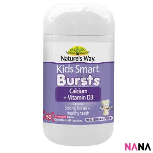 Nature's Way Kids Smart Bursts Calcium   Vitamin D3 50 Capsules
