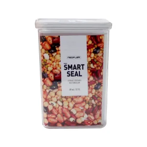 Neoflam Smart Seal - Rectangular 2.9QT (2.7L) White Lid, Food Storage by Neoflam