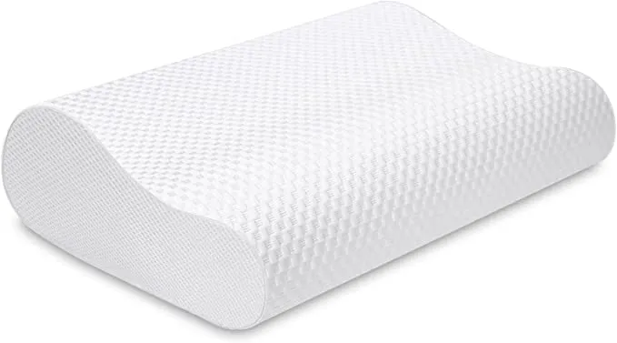New look envy Memory Foam Pillow with Washable Zippered Cover Soft Breathable Contour Cervical Pillows for Side/Back/Stomach Sleepers Ergonomic Bed Pillows for Sleeping 60*35*9 cm